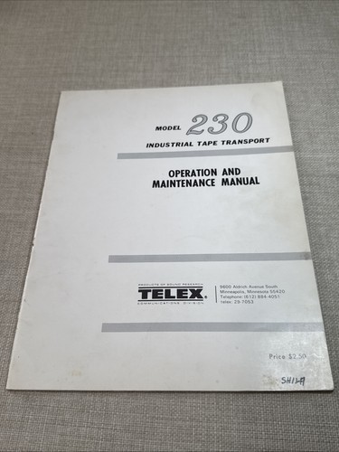 Telex model 230 tape - 230, transport